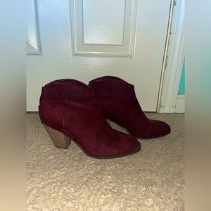 Burgundy Booties